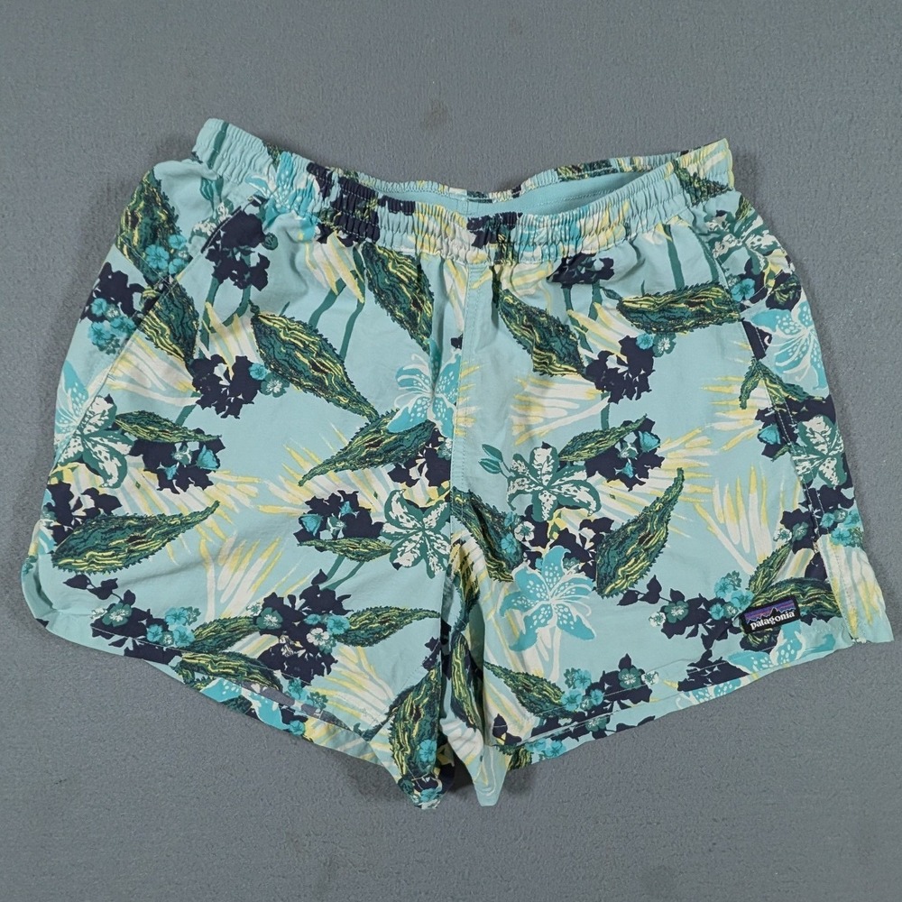 Patagonia Baggies Shorts Womens Small Floral Tropical Nylon 2.5‎ Inseam